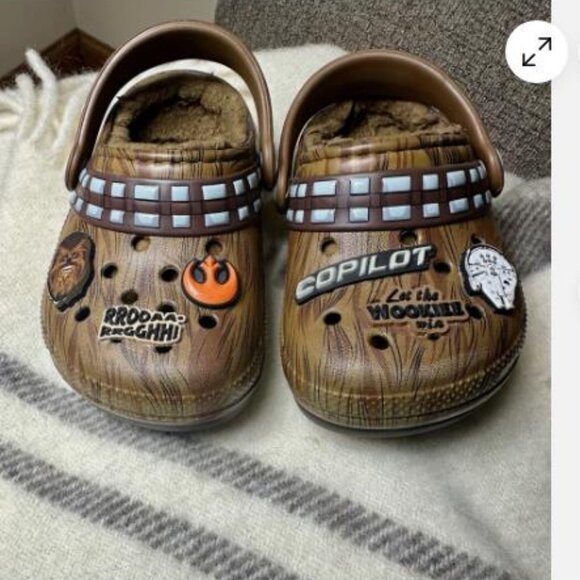 Crocs Kids Star Wars Chewbacca Classic Lined Clog Size C 6 - Picture 2 of 8